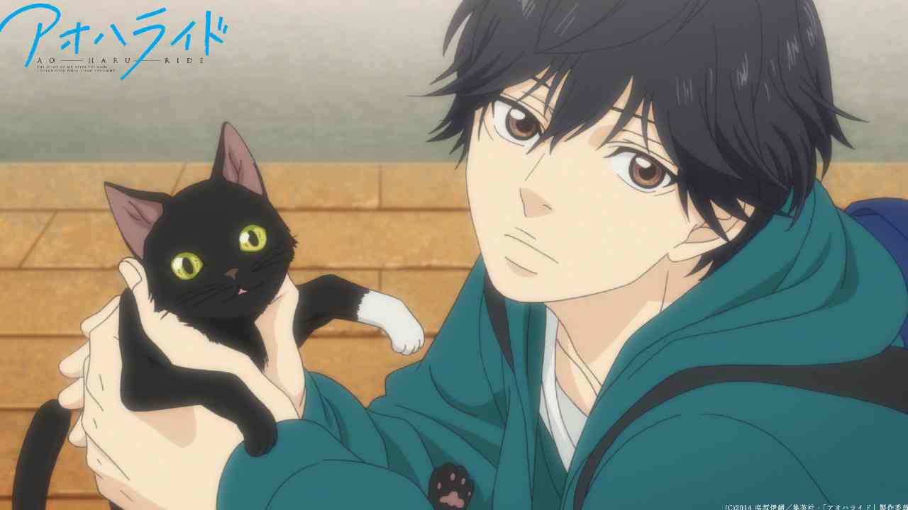 anime, kiss, and ao haru ride image  Ao haru ride, Free anime movie, Blue  springs ride